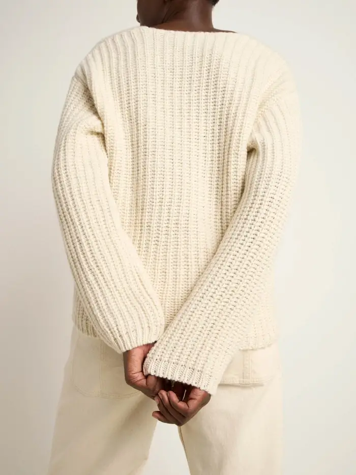 Lanius Pullover mit V-Ausschnitt (GOTS) Limitierter Zeitrabatt