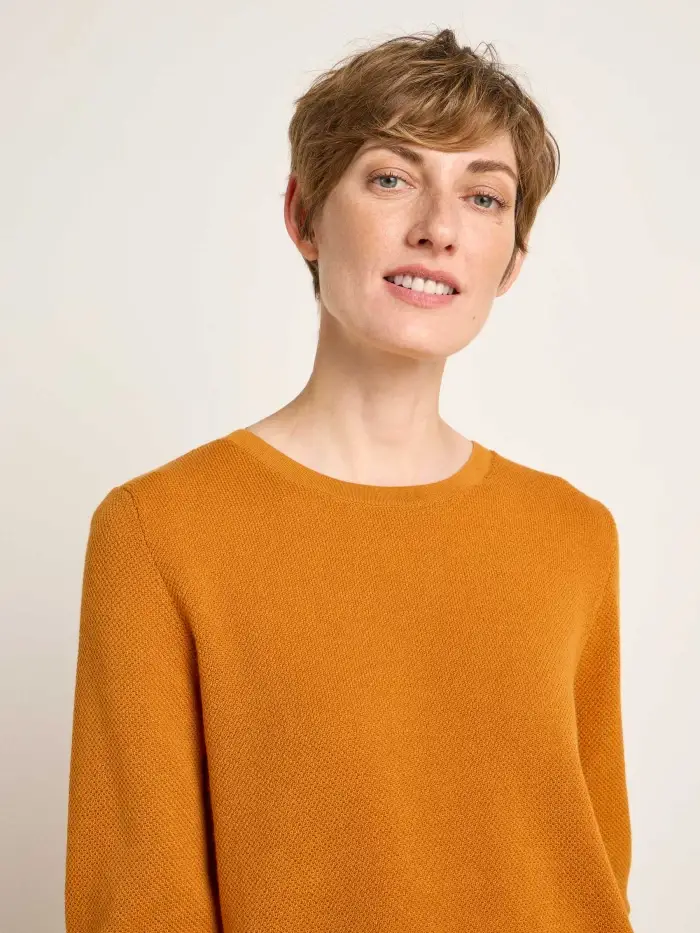 Lanius Struktur-Halbarmpullover (GOTS) Black Friday