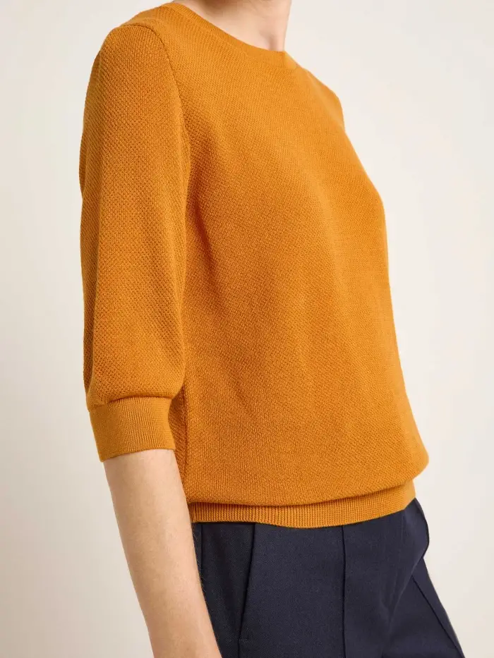 Lanius Struktur-Halbarmpullover (GOTS) Black Friday