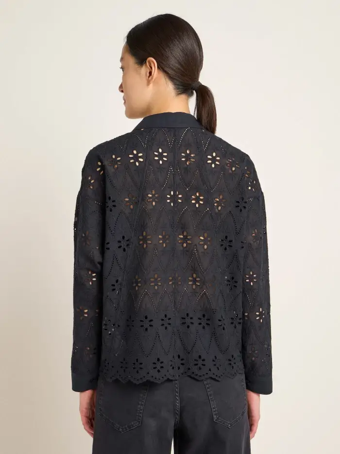 Lanius Spitzen-Hemdbluse Bis zu 60% Rabatt