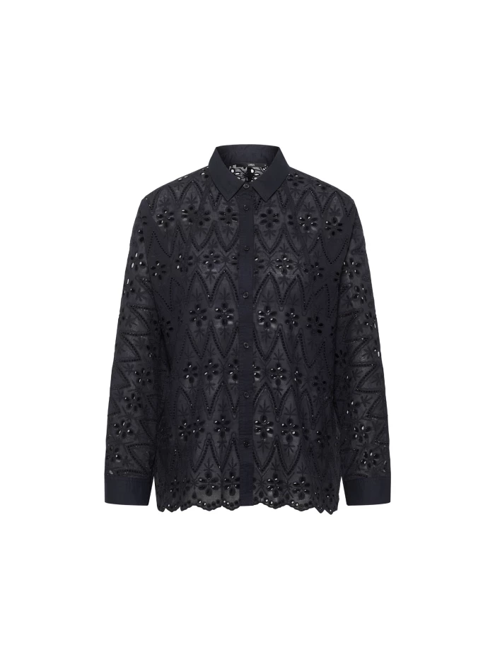 Lanius Spitzen-Hemdbluse Bis zu 60% Rabatt