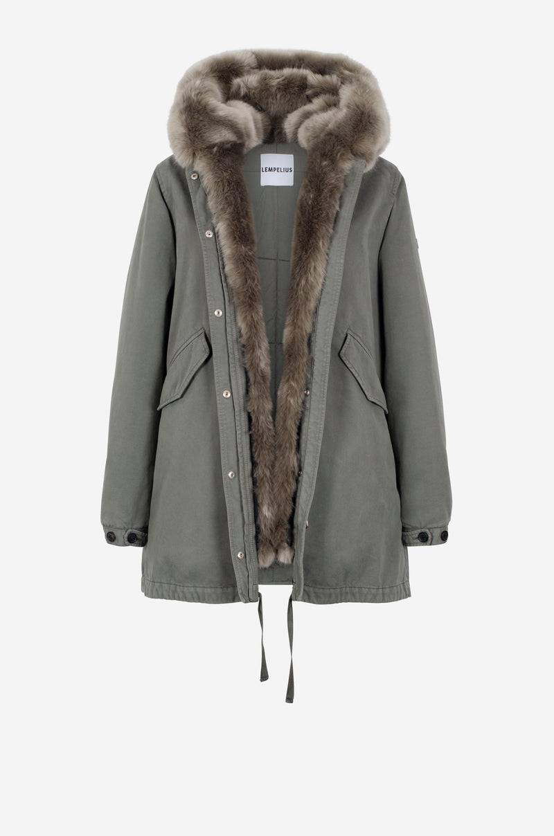 Lempelius Kurze Baumwollparka BYA SKU: 6000234F68S Kostenloser Versand international