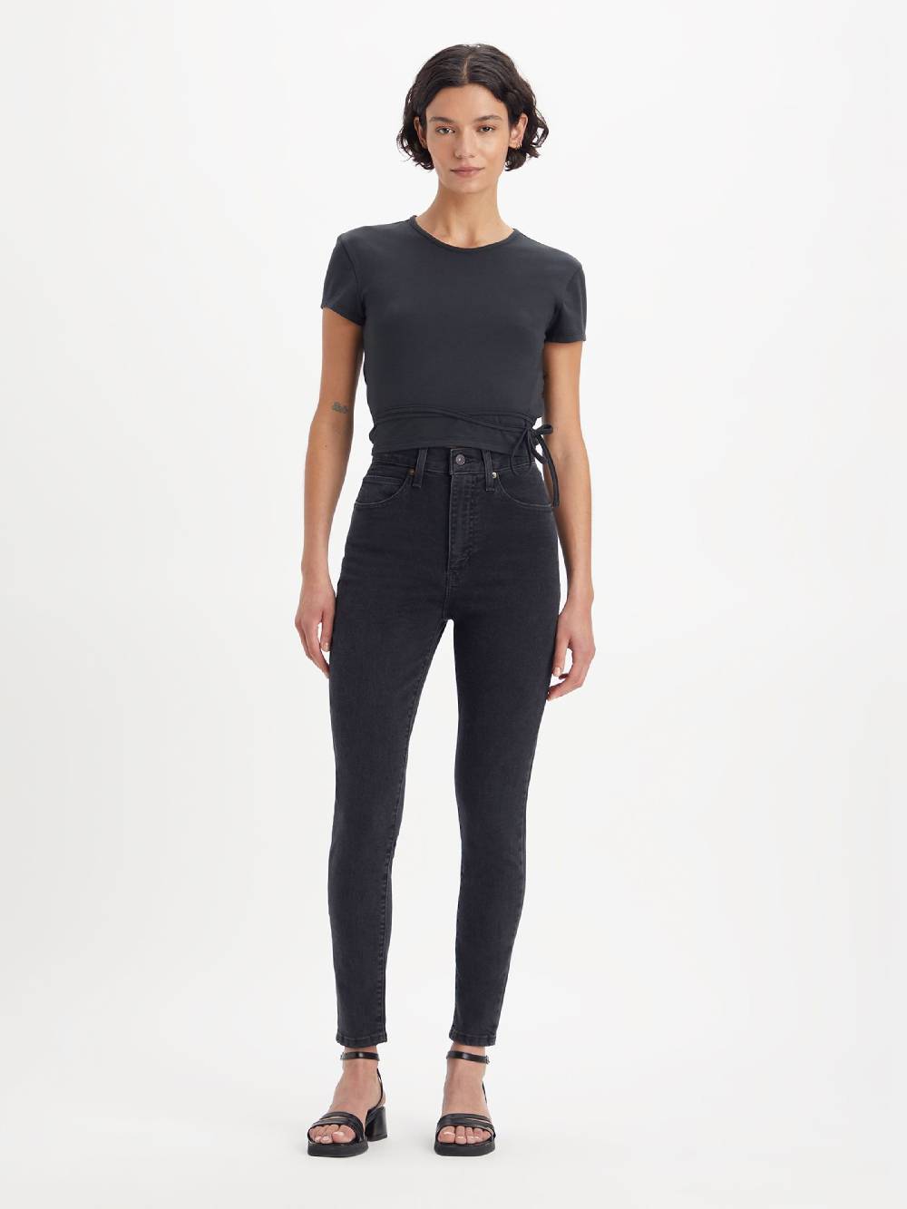 LEVI'S ® Skinny Jeans in Black Denim Weihnachtsangebot