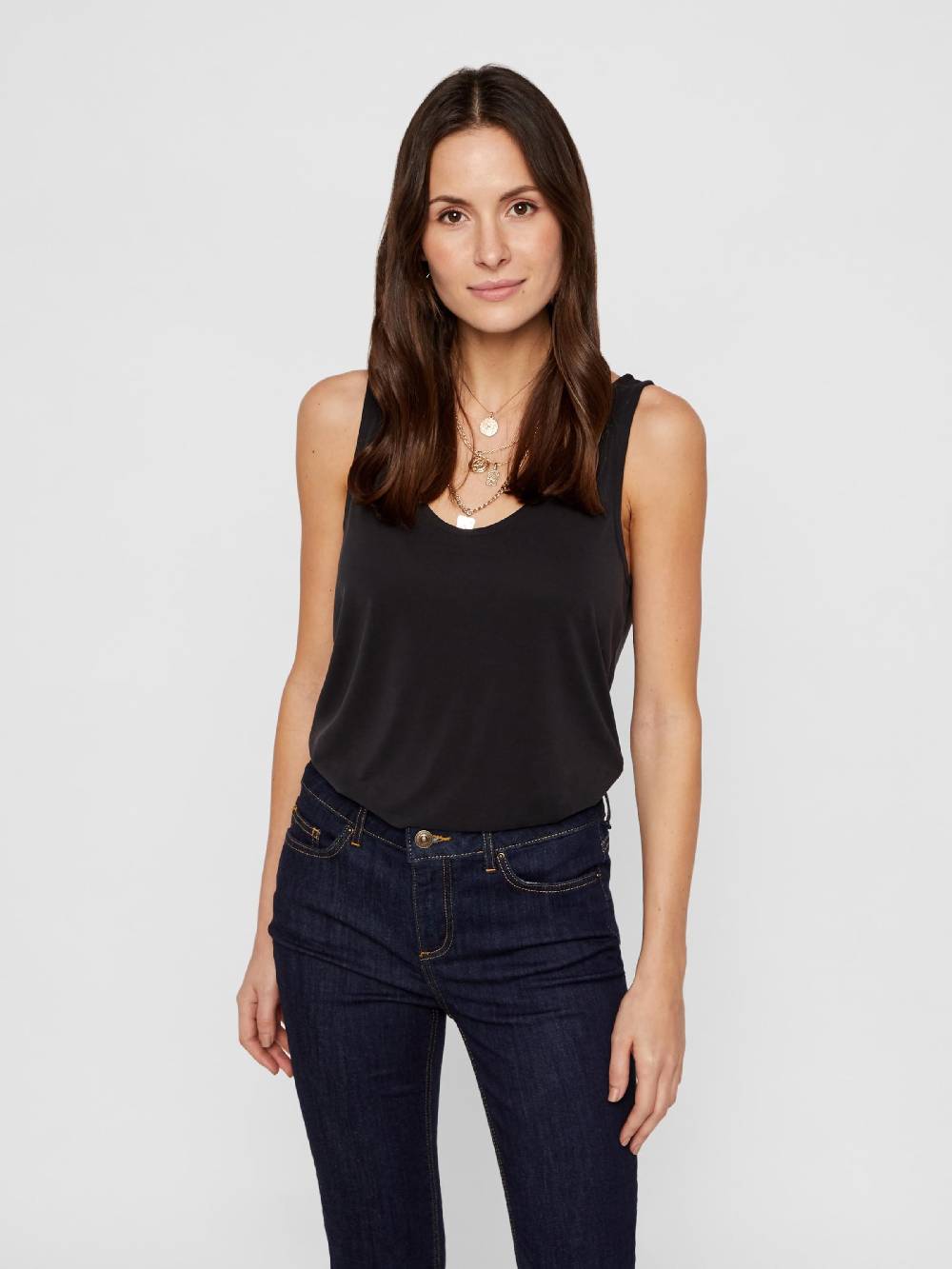 PIECES Top 'Kamala' in Black Jubiläumsangebot