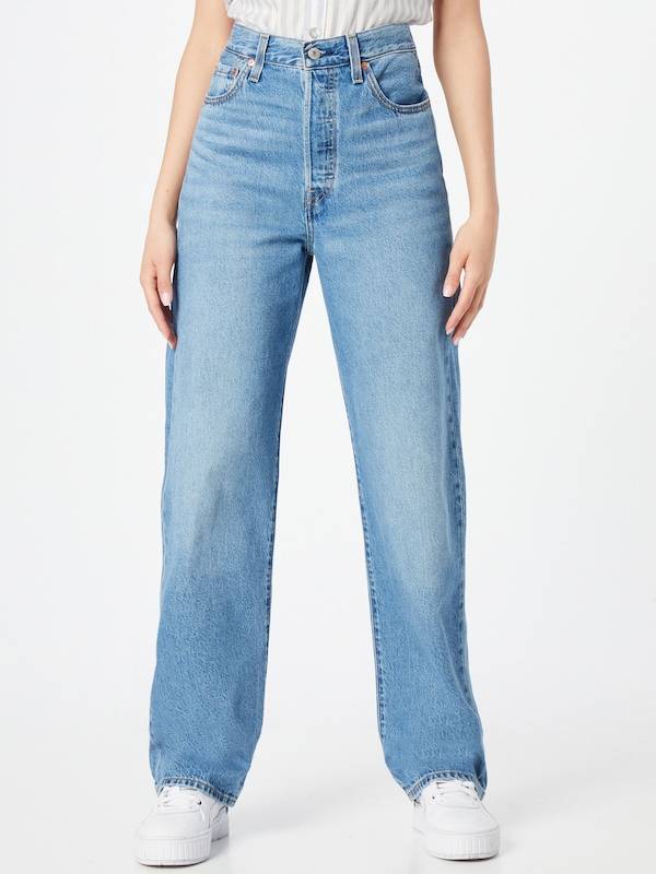 LEVI'S ® Regular Jeans 'Ribcage Straight Ankle Jeans' in Blue Denim Neueste Mode