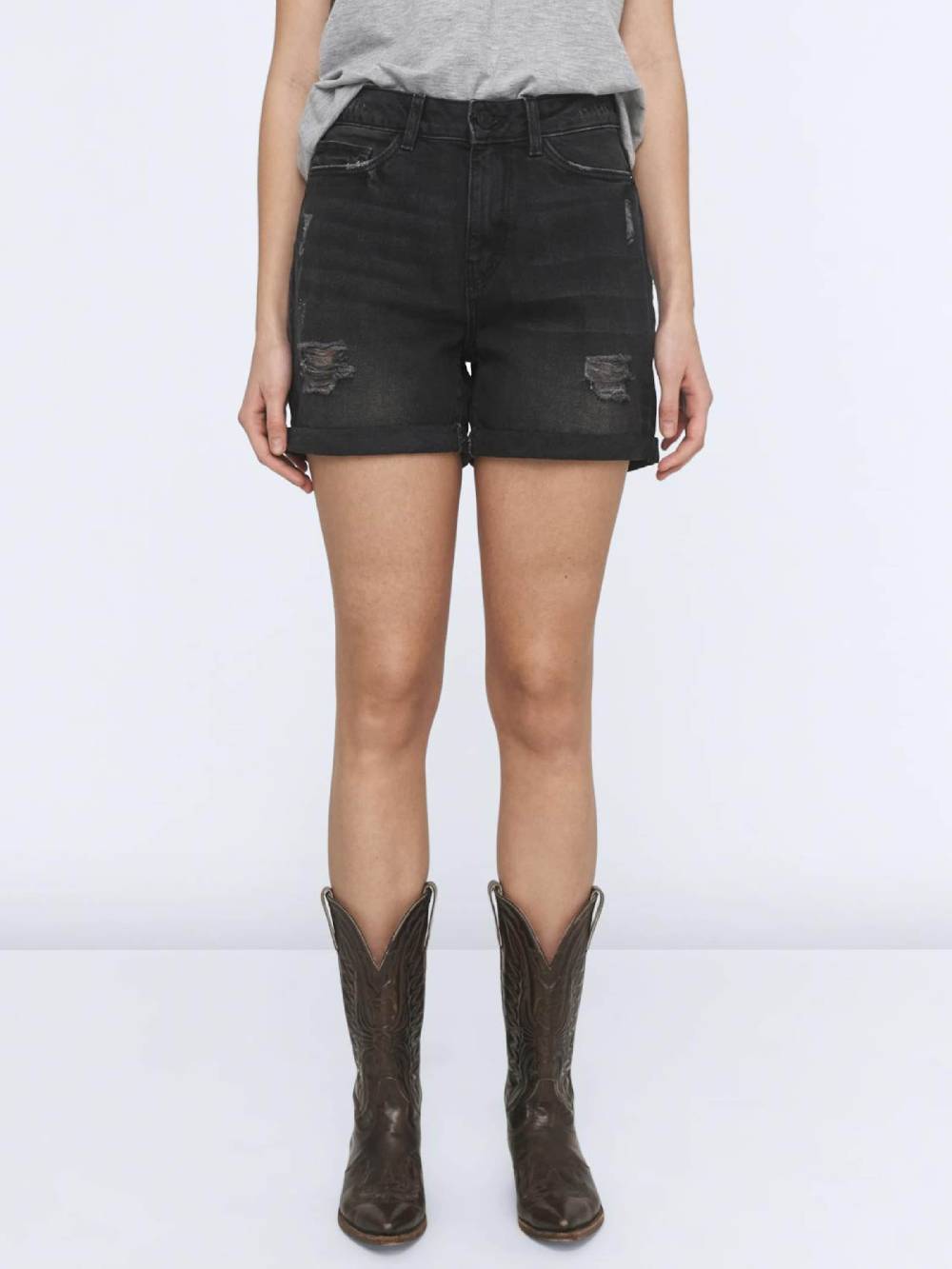 Noisy may Regular Jeans 'Smiley' in Black Denim Tägliche Deals