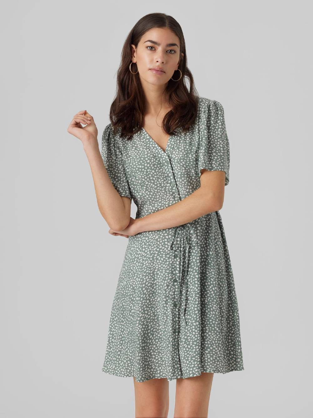 VERO MODA Shirt Dress 'VMAlba' in Pastel Green Wochenangebot