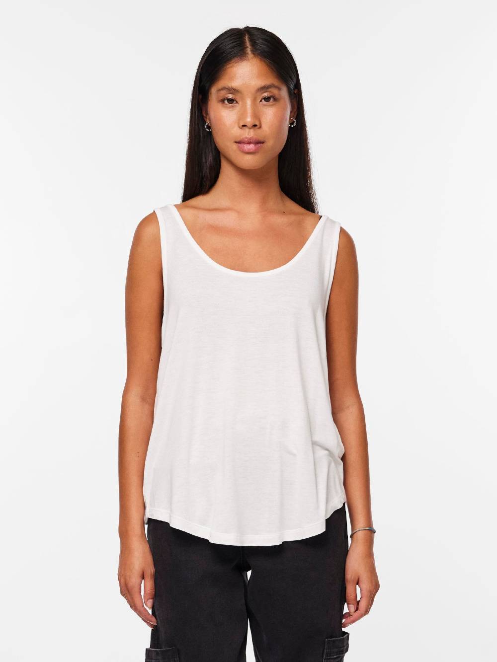 PIECES Top 'BILLO' in White Limitierter Zeitrabatt