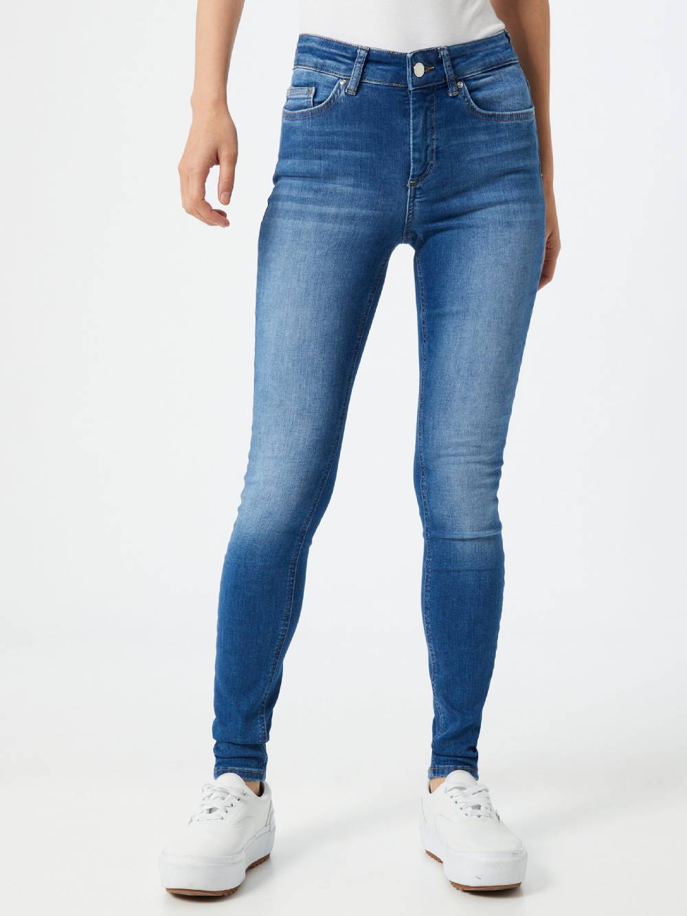 ONLY Skinny Jeans in Blue Denim Saisonschlussverkauf