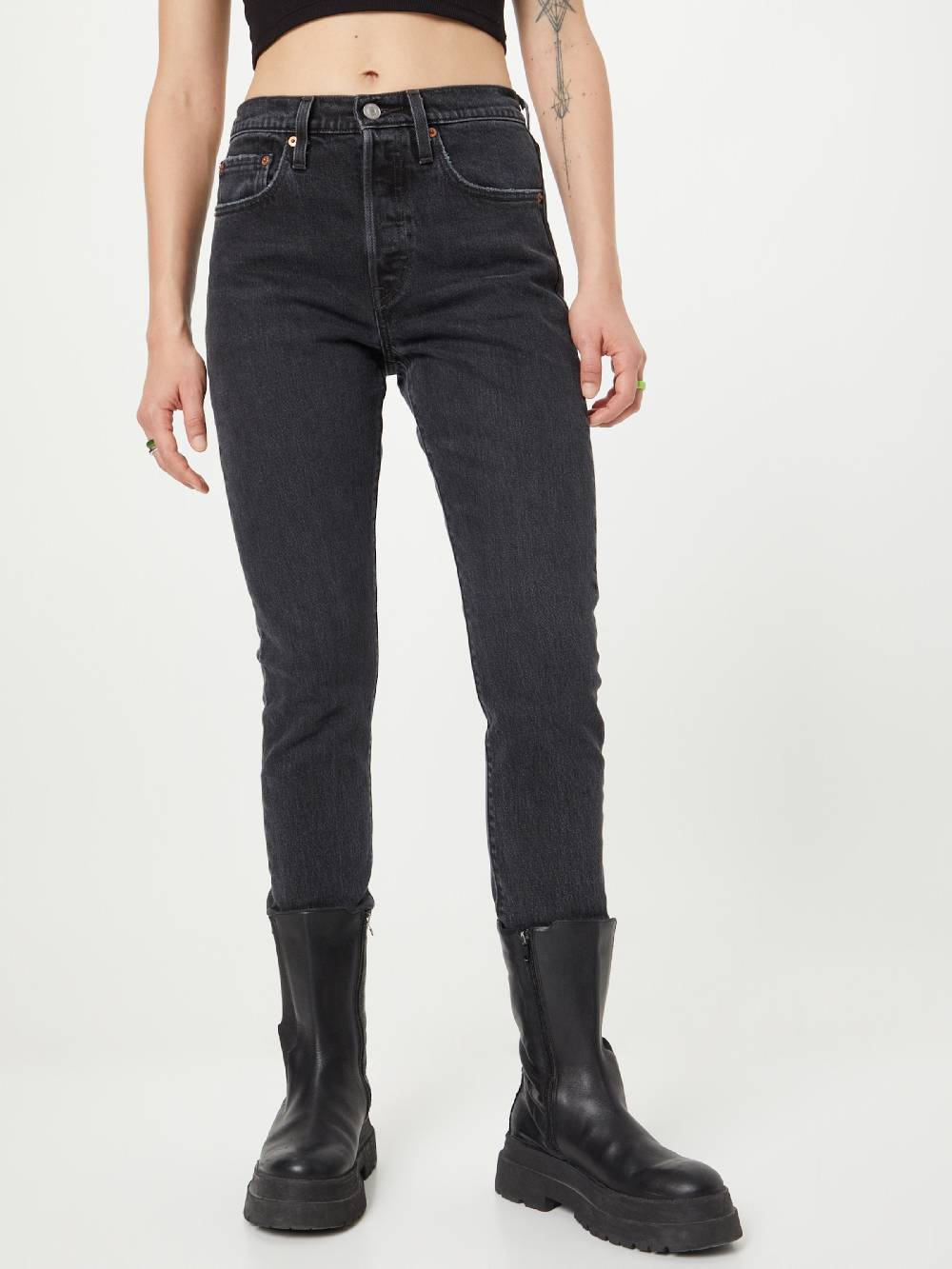 LEVI'S ® Slim fit Jeans '501' in Grey Denim Jubiläumsangebot