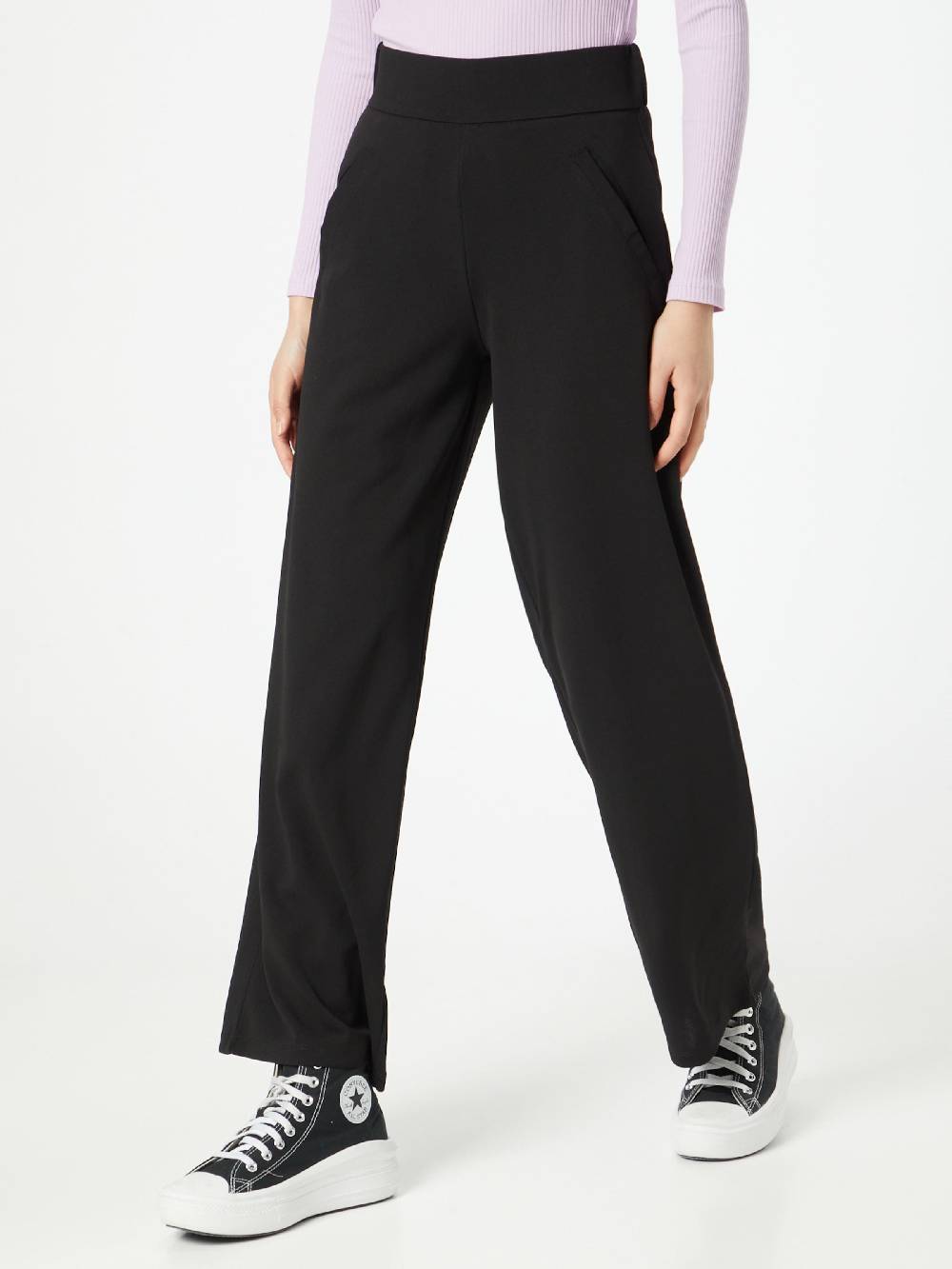JDY Wide leg Pants in Black Neueste Mode