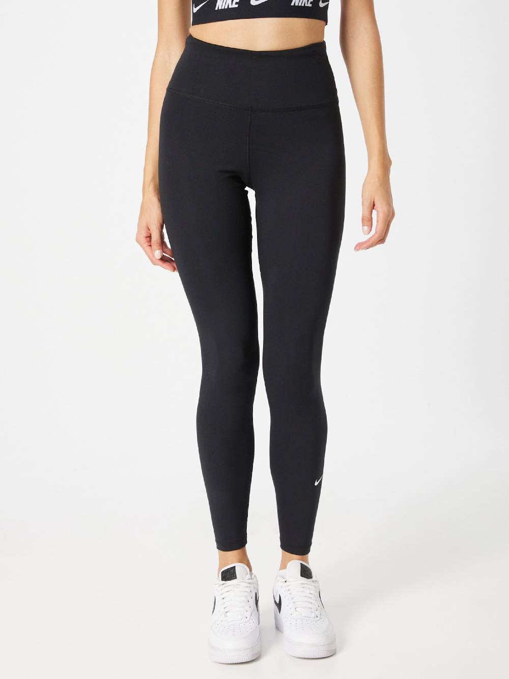 NIKE Skinny Workout Pants 'One' in Black Tägliche Deals