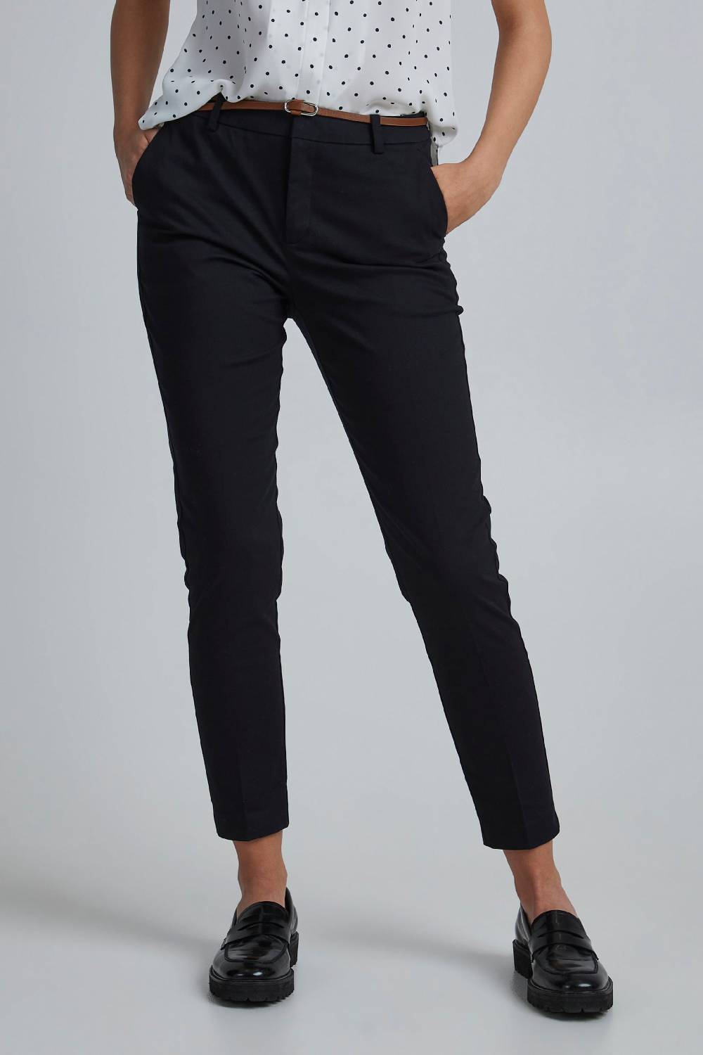 b.young Slim fit Chino Pants 'Days' in Black Tiefpreis