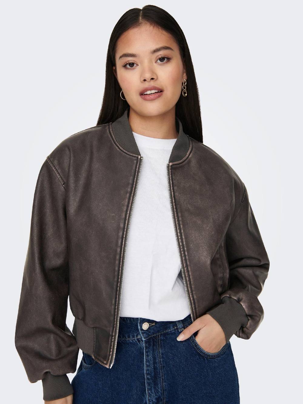 ONLY Between-Season Jacket 'Jane' in Chestnut Brown Speichern exportieren