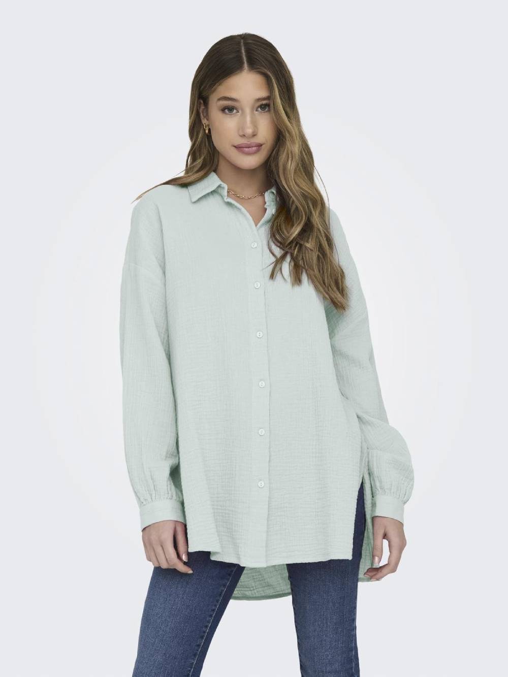 ONLY Blouse 'Thyra' in Mint Muttertagsangebot