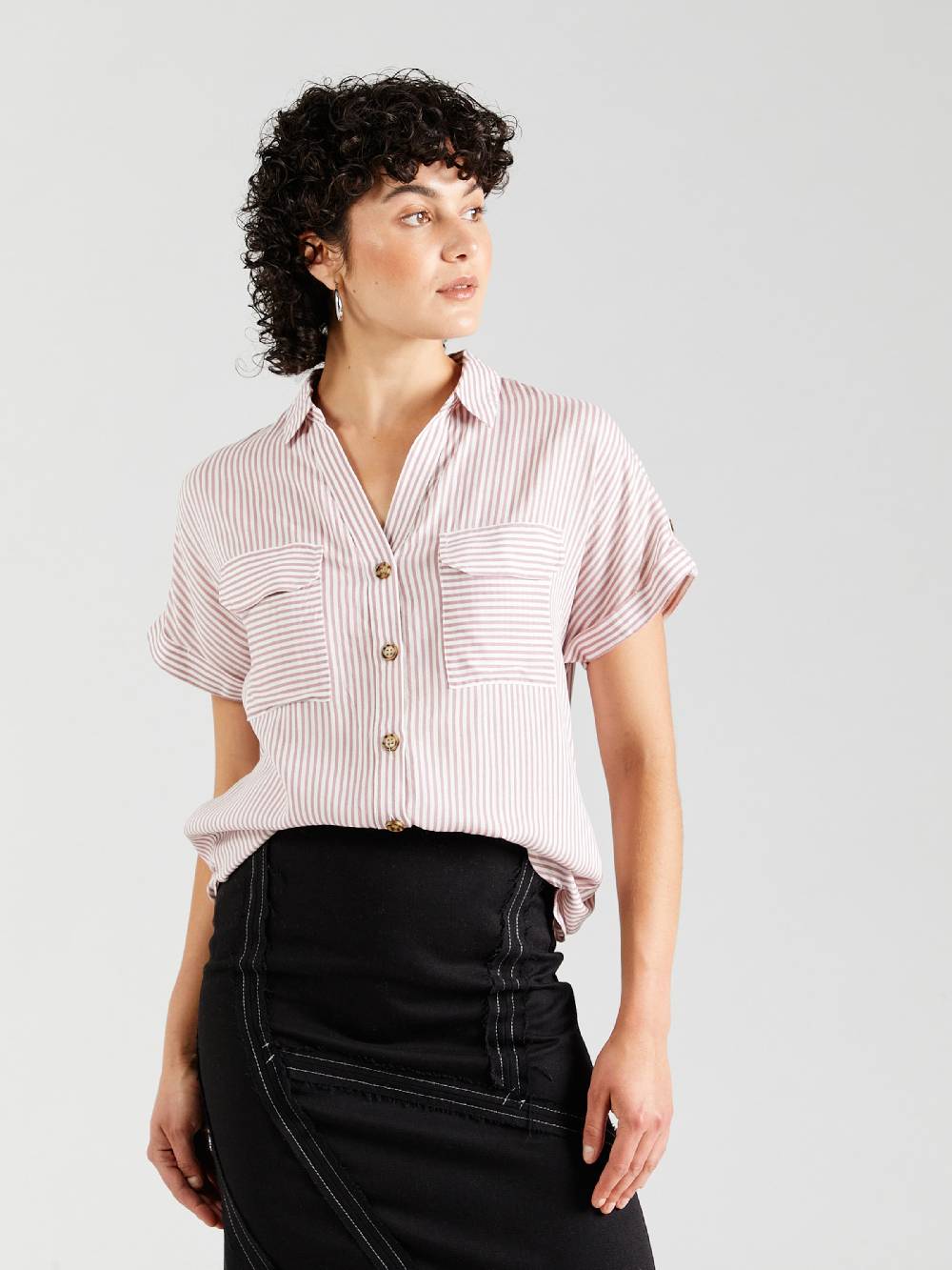 VERO MODA Blouse 'VMBUMPY' in Dusky Pink Zeitlich begrenztes Angebot