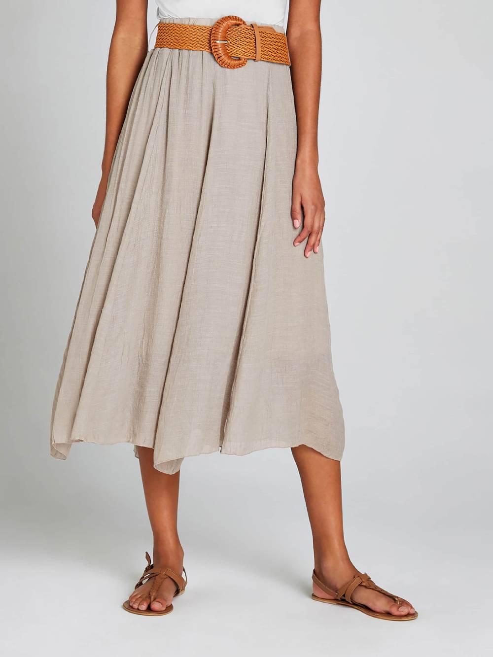 Apricot Skirt in Brown Räumungsverkauf