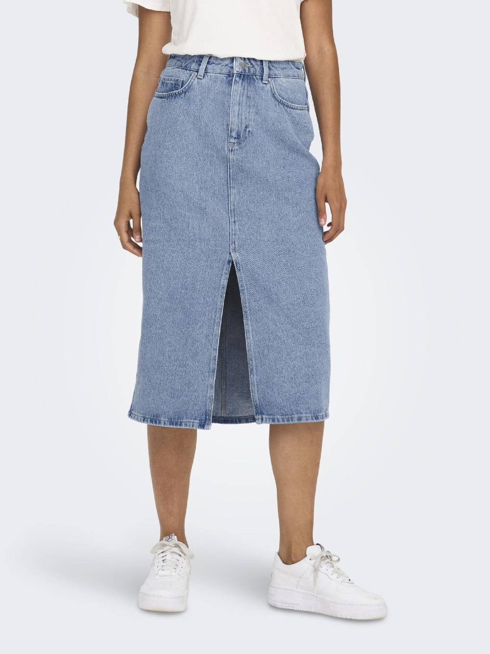 ONLY Skirt 'ONLBianca' in Blue Denim VIP-Rabatte