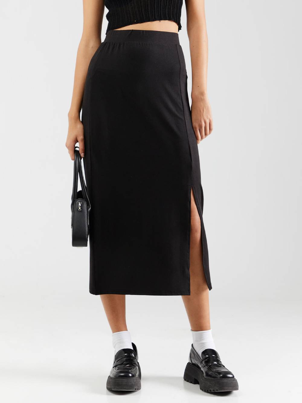 PIECES Skirt 'PCNALA' in Black Super Rabatt
