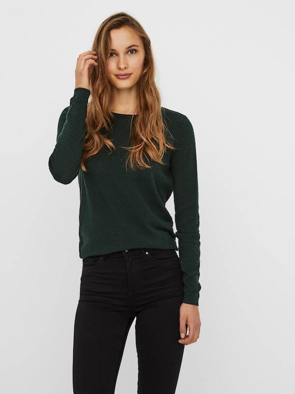 VERO MODA Sweater 'VMCare' in Emerald Begrenzt auf 3 Tage