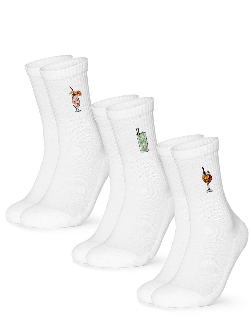 Occulto Socks 'Robin' in White Cyber Monday