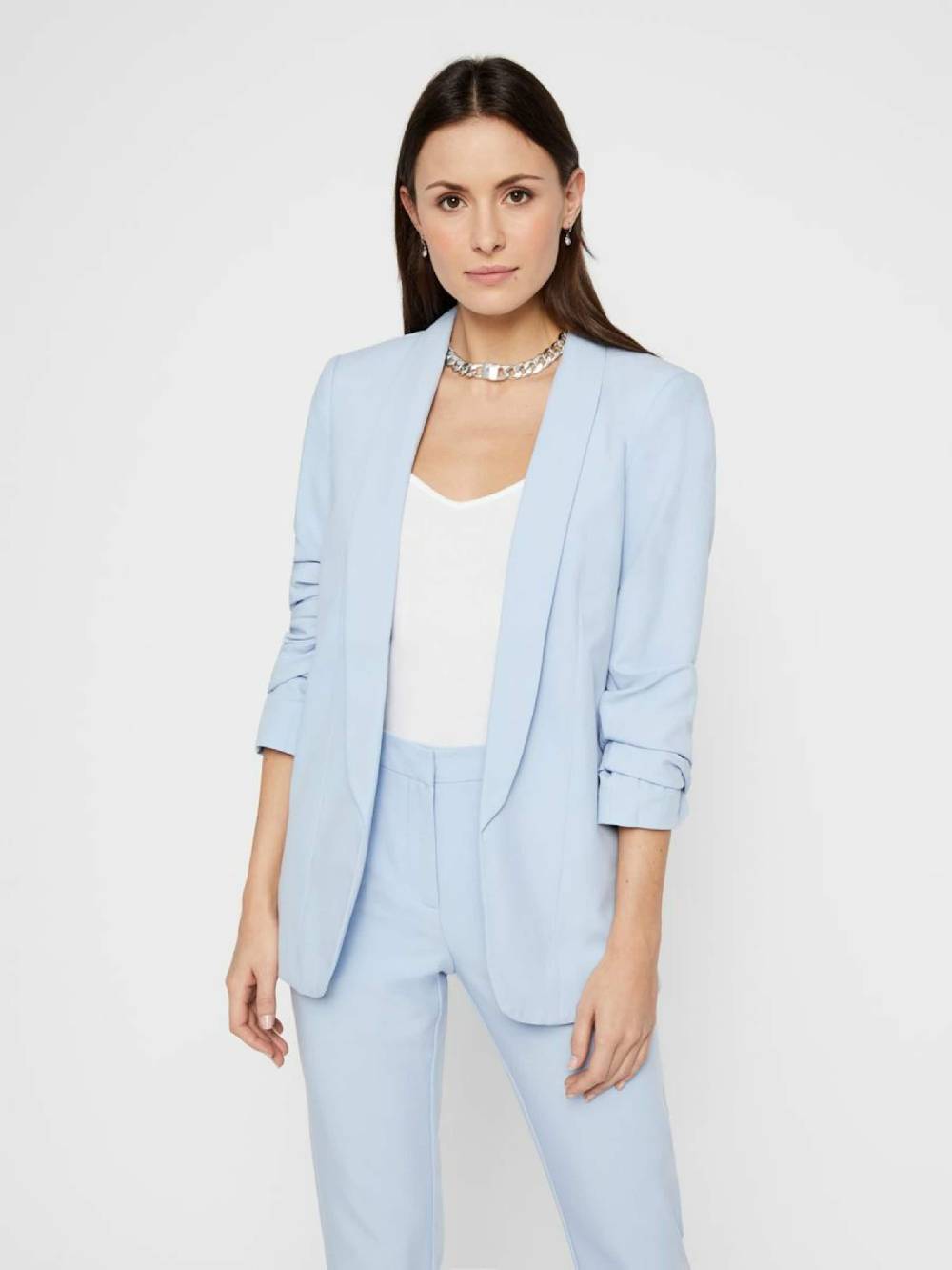 PIECES Blazer 'Bosella' in Blue Begrenztes Angebot