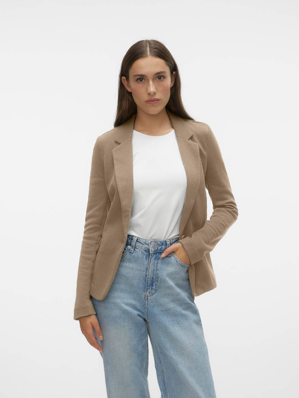 VERO MODA Blazer 'VMJulia' in Light Brown Cyber Monday