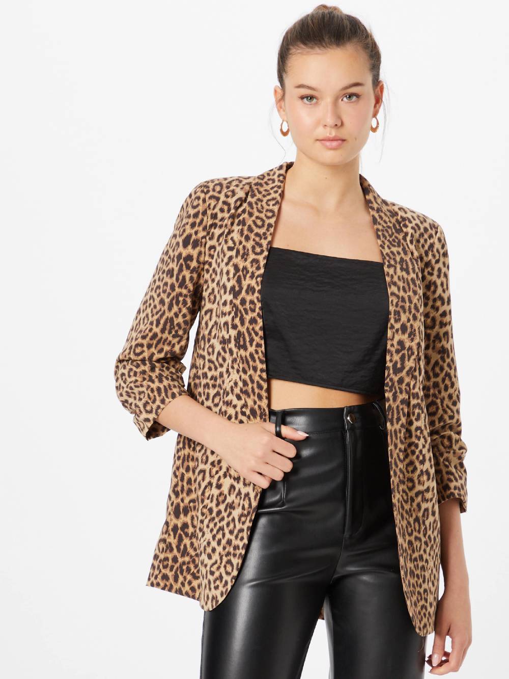 PIECES Blazer 'Bosella' in Beige, Brown Osterangebot