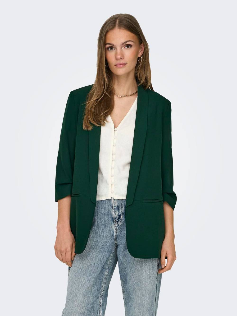 ONLY Blazer 'ELLY' in Dark Green Jubiläumsangebot