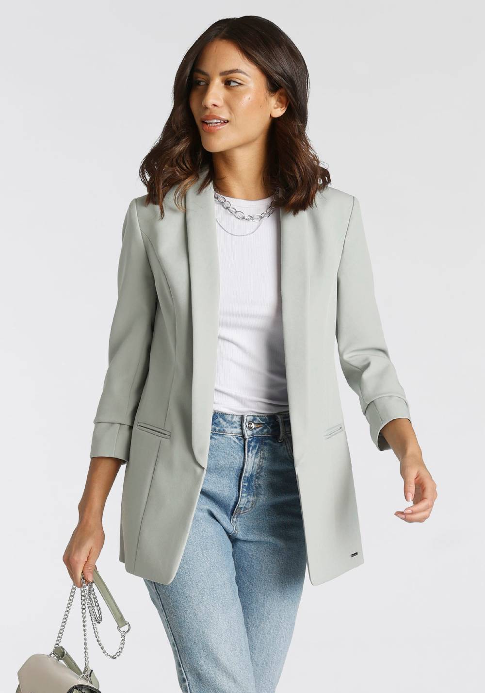 LAURA SCOTT Blazer in Green Online Outlet