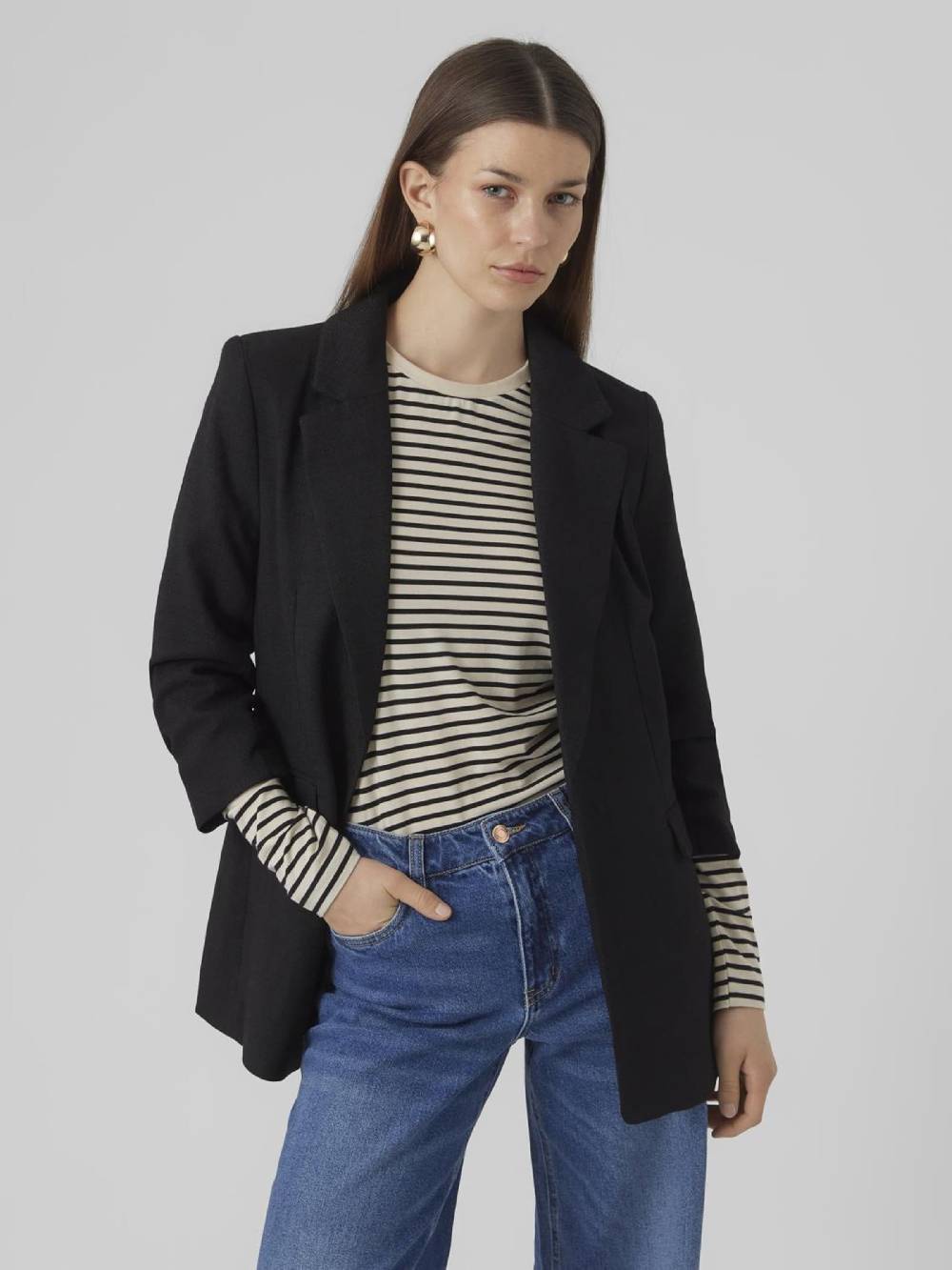 VERO MODA Blazer in Black Riesige Ersparnisse
