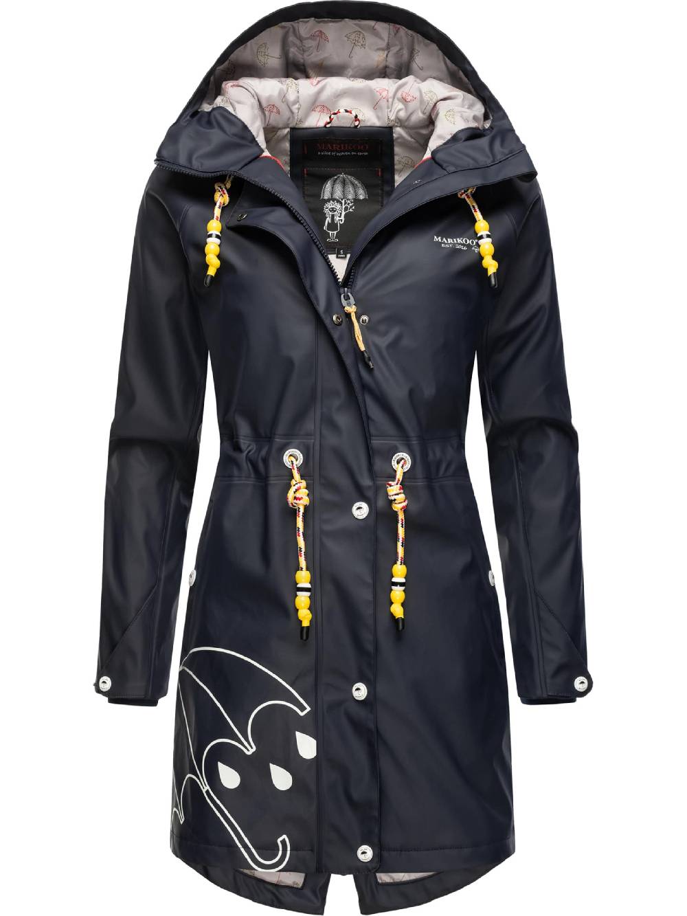 MARIKOO Raincoat in Navy Fabrikladen