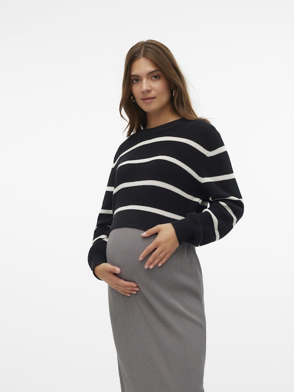 MAMALICIOUS Sweater 'MLPAMELA' in Black Exklusive Angebote