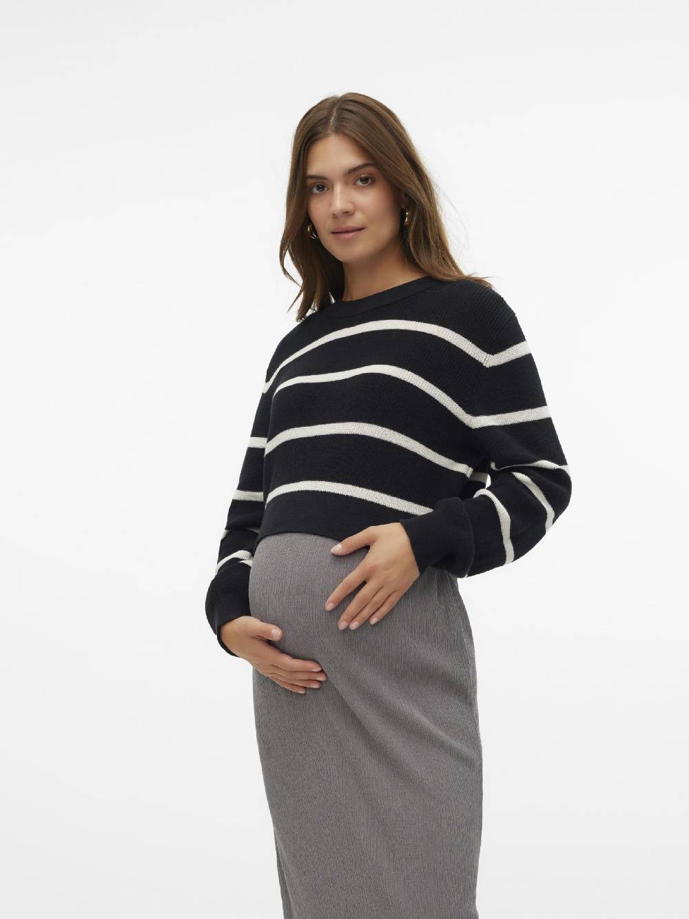 MAMALICIOUS Sweater 'MLPAMELA' in Black Exklusive Angebote