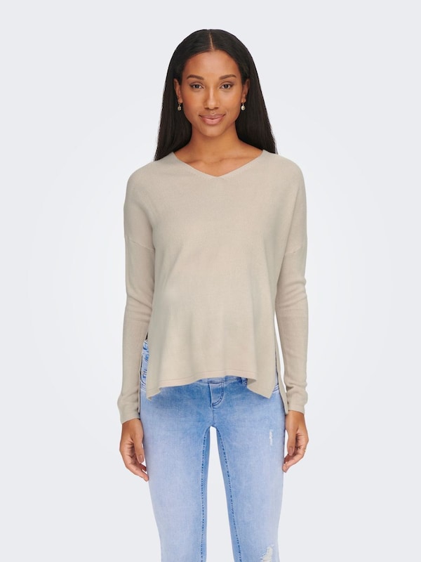Only Maternity Sweater 'OLMAMALIA' in Beige Blitzangebot