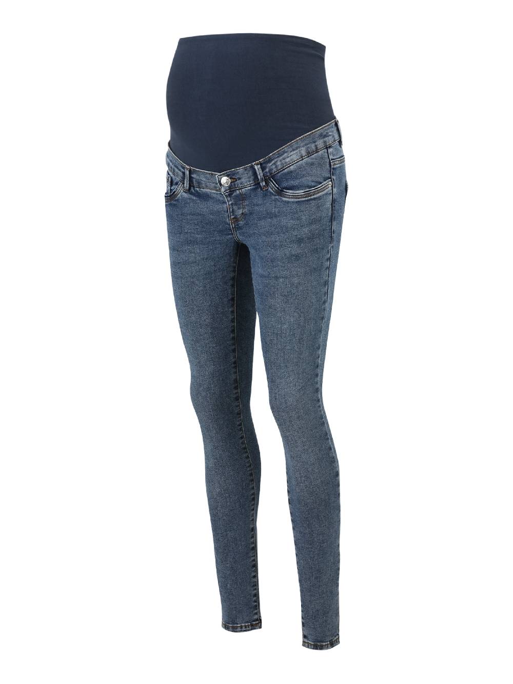 Vero Moda Maternity Skinny Jeans 'VMMSKYLAR' in Blue Denim Große Rabatte