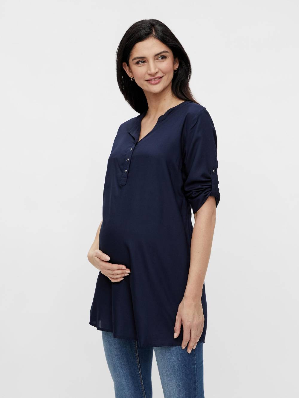 MAMALICIOUS Tunic 'Mercy' in Dark Blue Super Sparpreis