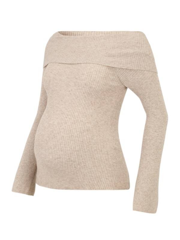 Only Maternity Sweater 'OLMJAYDEN' in Light Brown Kostenlose Rückgabe