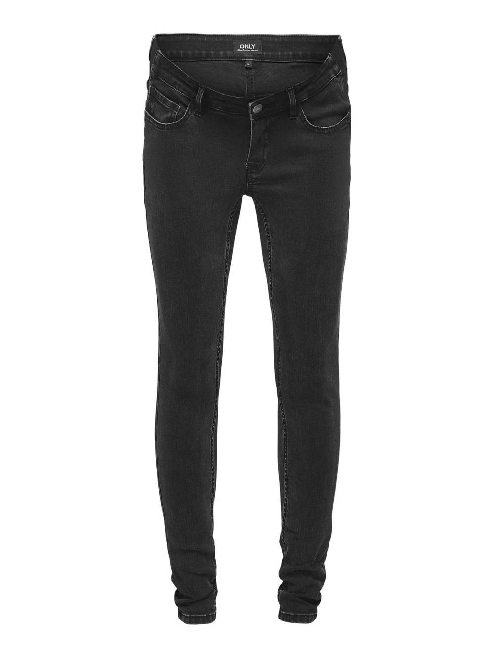 Only Maternity Skinny Jeans in Black Denim Letzte 3 Tage