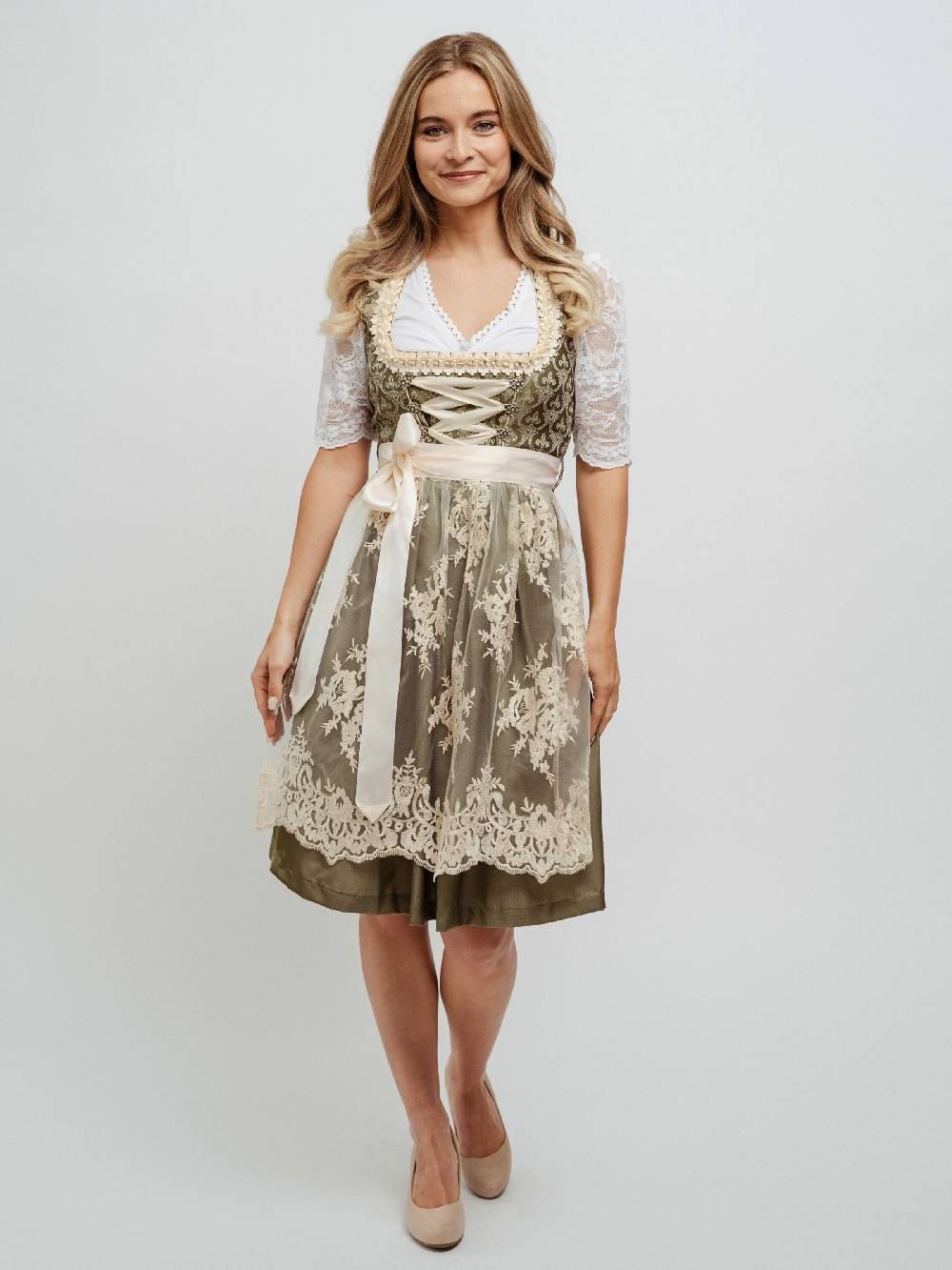 Hofglanz Dirndl in Green Neueste Stile