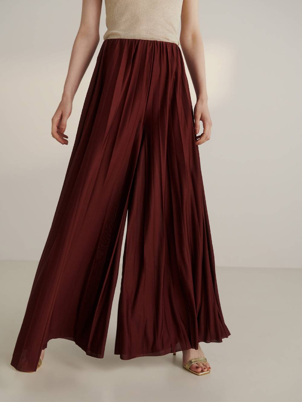 Guido Maria Kretschmer Women Wide leg Pants 'Samantha' in Bordeaux 50% Rabatt mit kostenlosem Versand