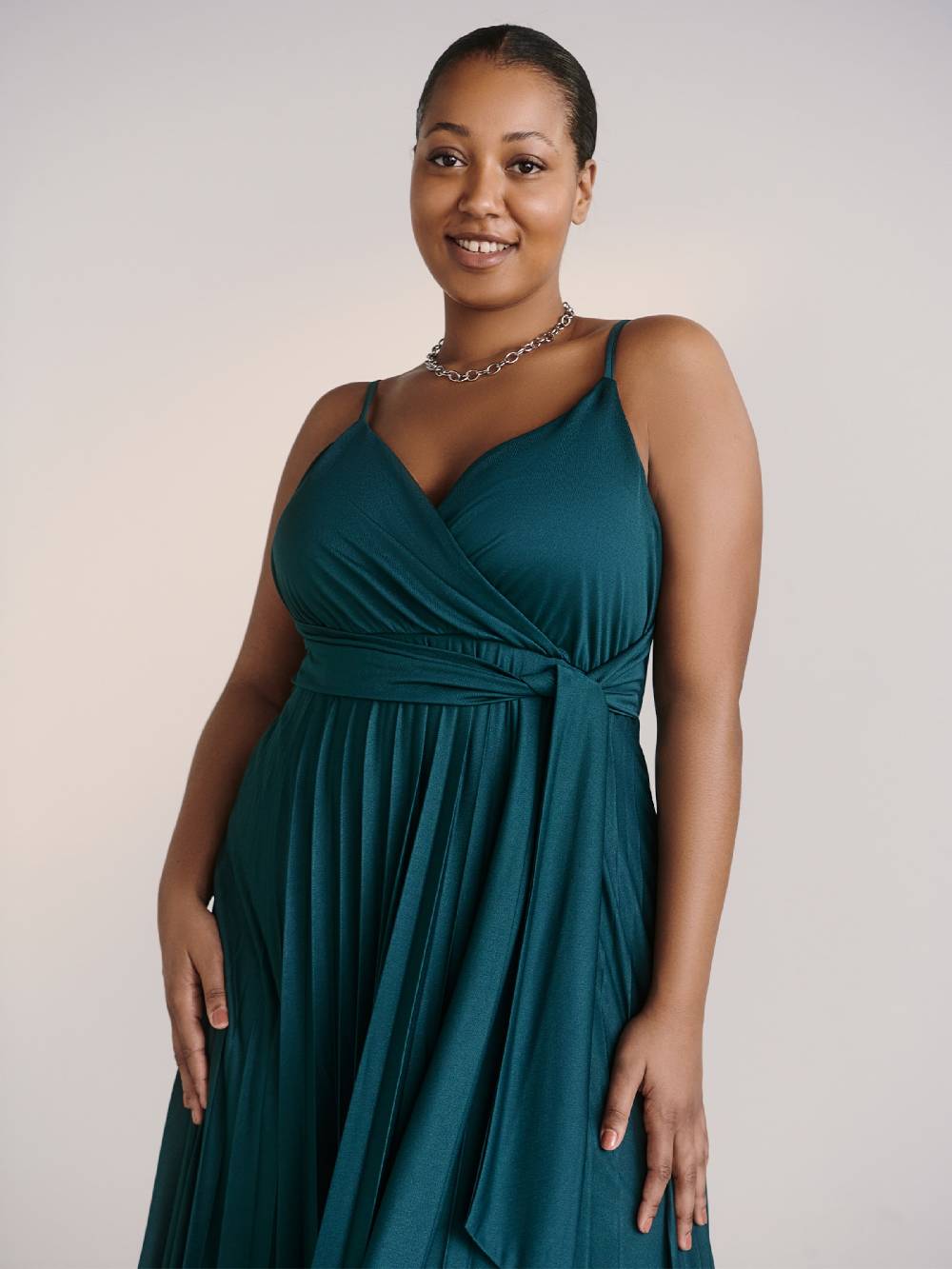 Guido Maria Kretschmer Curvy Dress in Emerald Rabatte dieses Monats