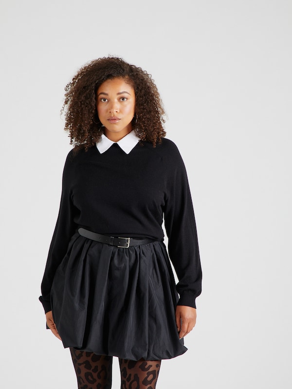 ONLY Carmakoma Sweater 'CARANGIE' in Black Fabrikverkauf