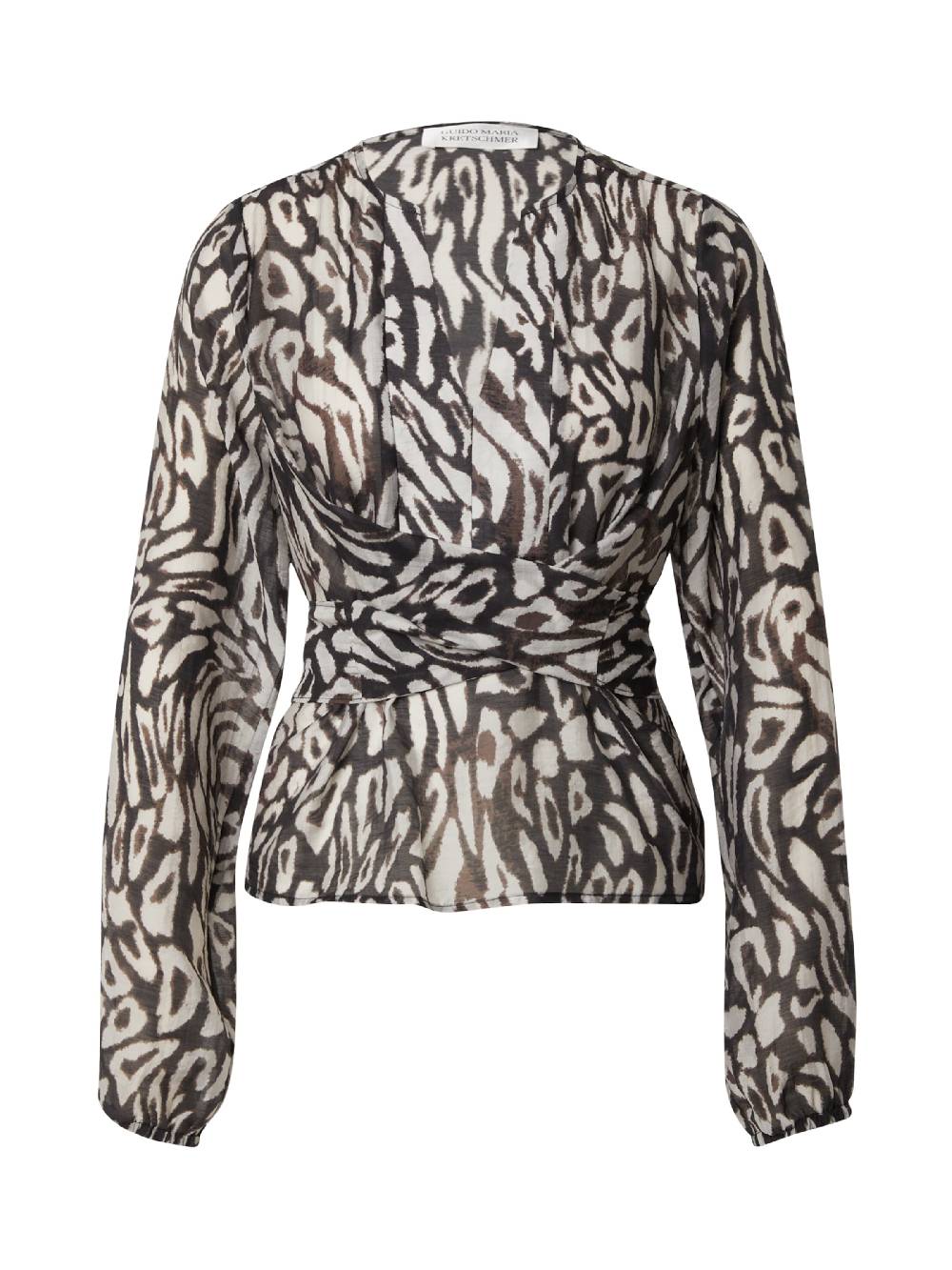 Guido Maria Kretschmer Women Blouse 'Christiana' in Black Zeitlich begrenztes Angebot