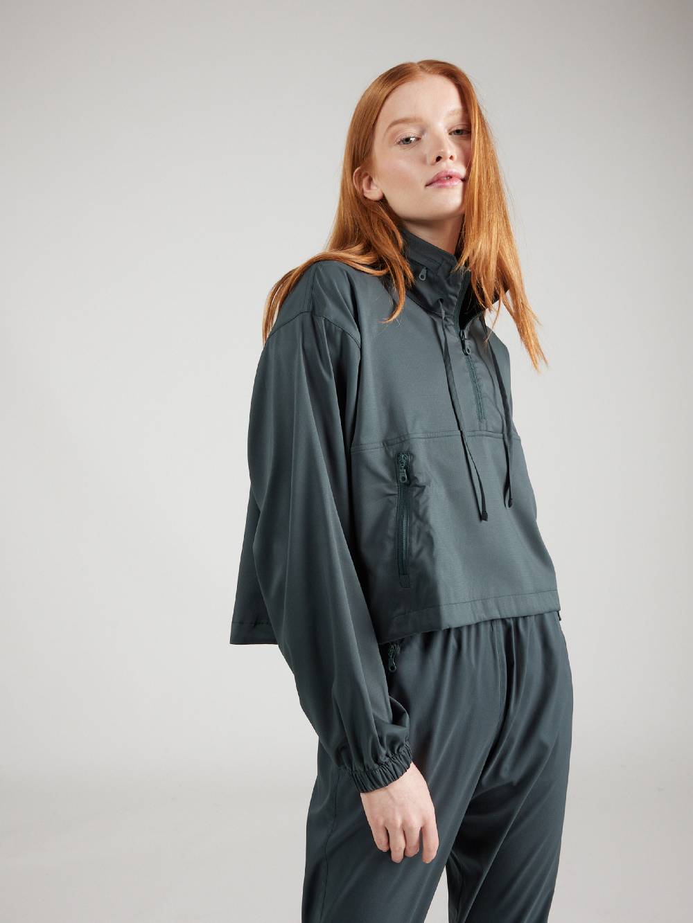 Girlfriend Collective Athletic Jacket 'Hummingbird' in Emerald VIP-Rabatte