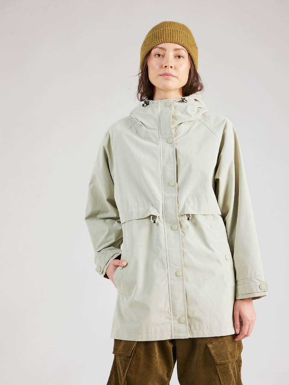 Iriedaily Between-Season Jacket 'Kati' in Pastel Green Kostenlose Rückgabe