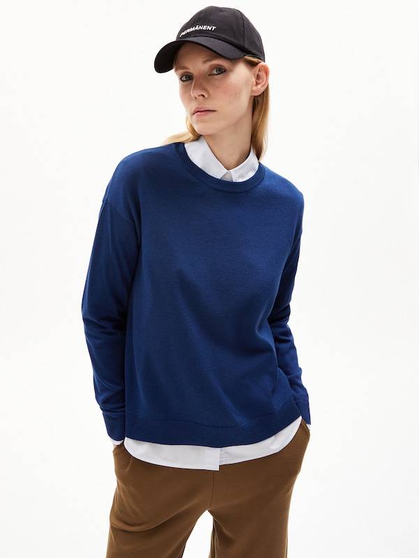 ARMEDANGELS Sweater 'LARUNAA' in Gentian Nur für heute