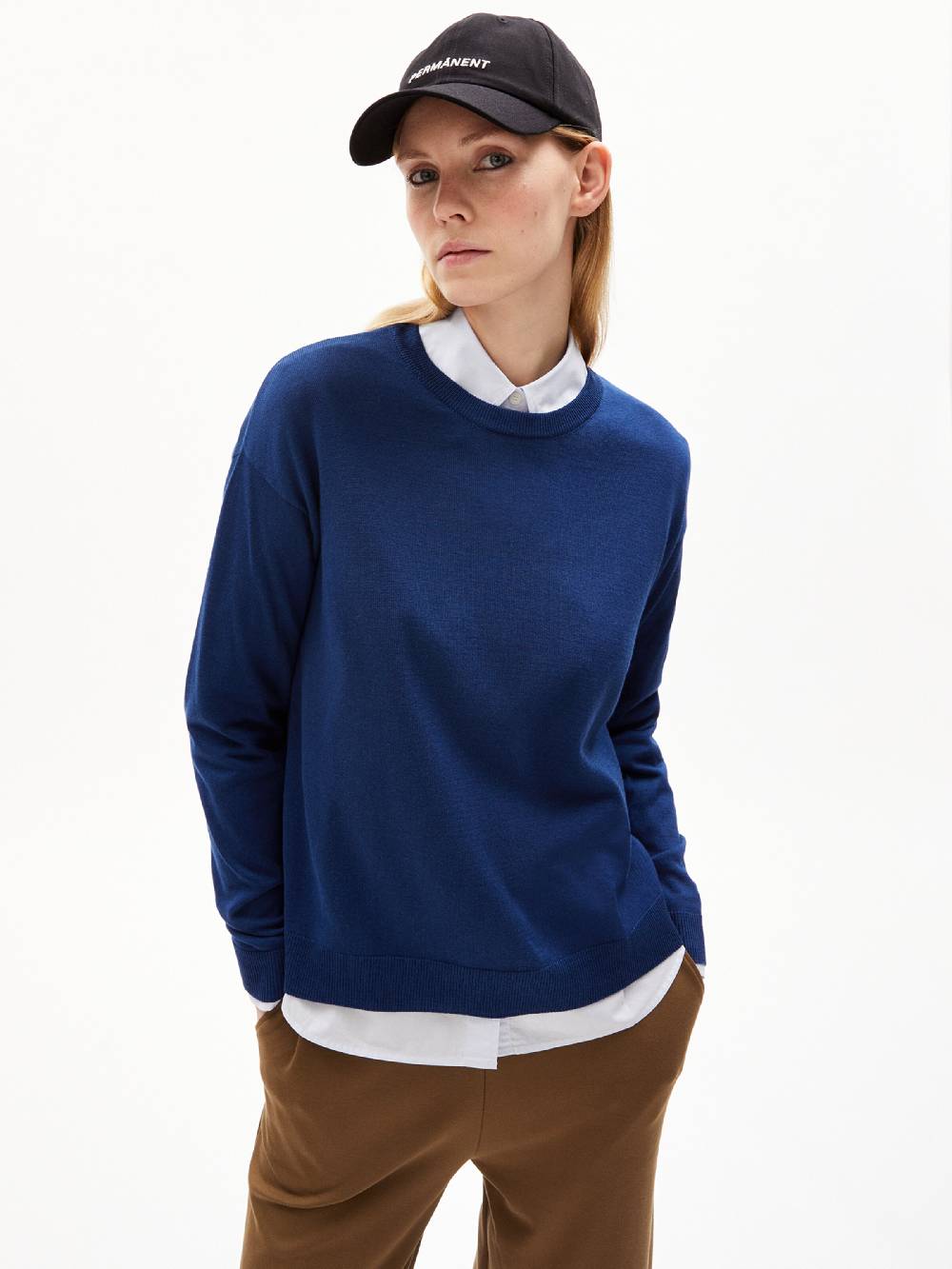 ARMEDANGELS Sweater 'LARUNAA' in Gentian Nur für heute