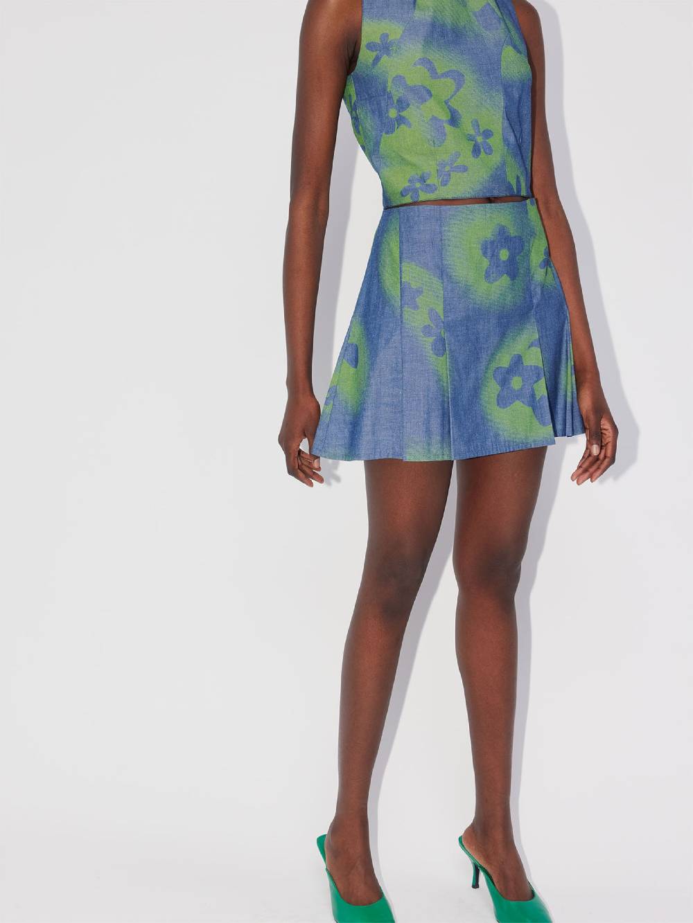 ABOUT YOU REBIRTH STUDIOS Skirt 'Eri' in Blue, Green Im Verkauf