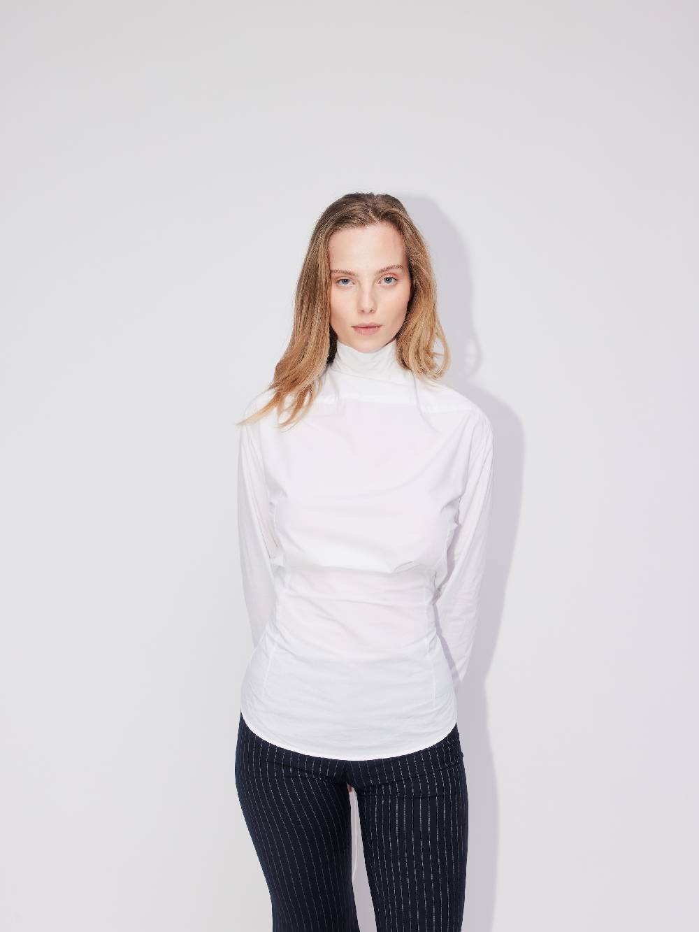 ABOUT YOU REBIRTH STUDIOS Blouse 'Upcycling' in White Verkauf